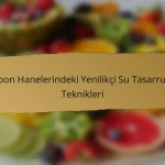 Japon Hanelerindeki Yenilikçi Su Tasarrufu Teknikleri