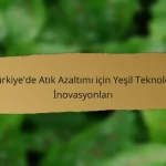 Türkiye’de Atık Azaltımı için Yeşil Teknoloji İnovasyonları