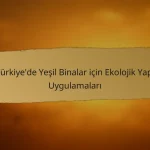 Türkiye’de Yeşil Binalar için Ekolojik Yapı Uygulamaları