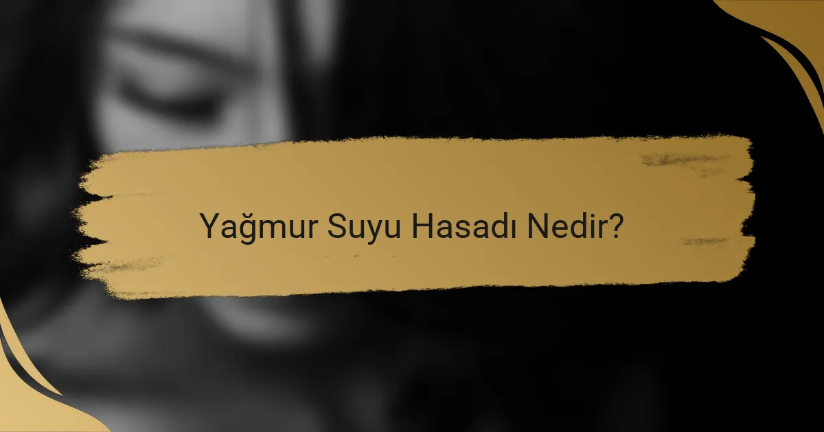Yağmur Suyu Hasadı Nedir?